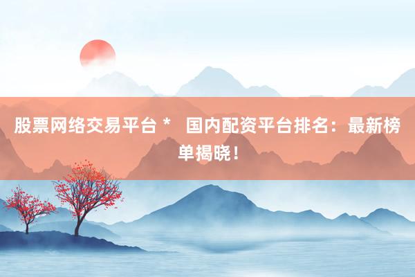 股票网络交易平台 *   国内配资平台排名：最新榜单揭晓！
