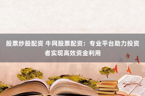 股票炒股配资 牛网股票配资：专业平台助力投资者实现高效资金利用