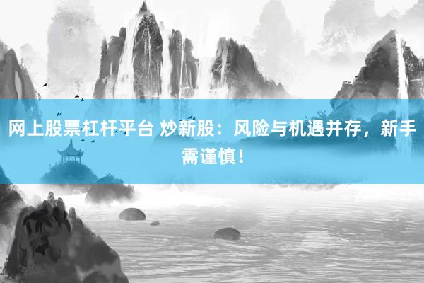 网上股票杠杆平台 炒新股：风险与机遇并存，新手需谨慎！