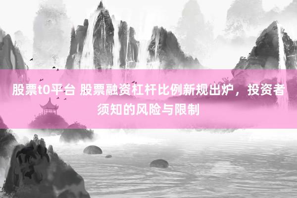 股票t0平台 股票融资杠杆比例新规出炉，投资者须知的风险与限制