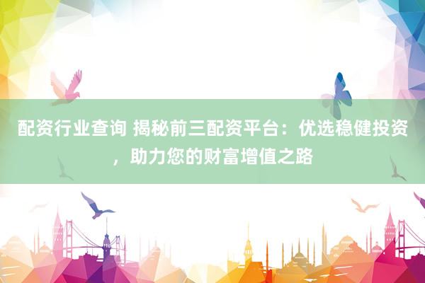 配资行业查询 揭秘前三配资平台：优选稳健投资，助力您的财富增值之路