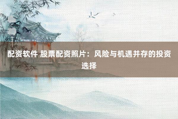 配资软件 股票配资照片：风险与机遇并存的投资选择