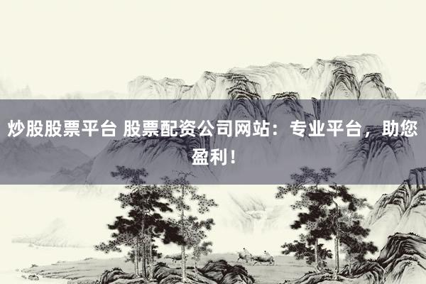 炒股股票平台 股票配资公司网站：专业平台，助您盈利！