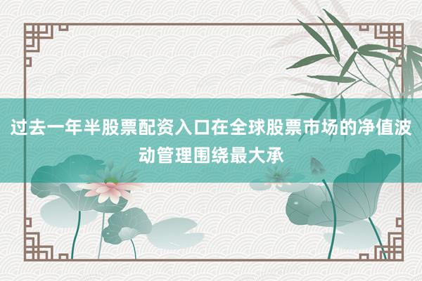 过去一年半股票配资入口在全球股票市场的净值波动管理围绕最大承