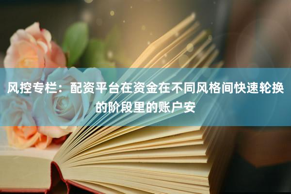 风控专栏：配资平台在资金在不同风格间快速轮换的阶段里的账户安