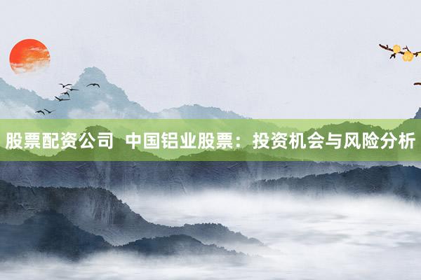 股票配资公司  中国铝业股票：投资机会与风险分析