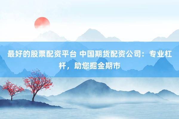 最好的股票配资平台 中国期货配资公司：专业杠杆，助您掘金期市